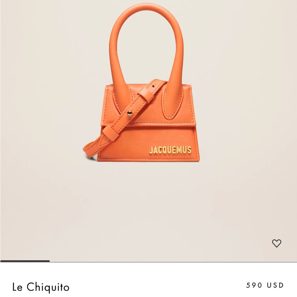 ‼️SOLD‼️🧡NWT Authentic Jacquemus Le Chiquito Mini Orange Bag🧡